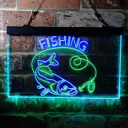 Fishing Camp Cabin LED Light Sign - Way Up Gifts