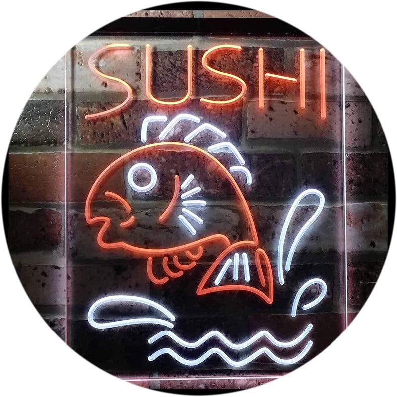 Fish Sushi LED Light Sign - LED Gift Works