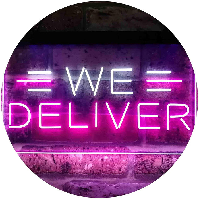 Restaurant Food Delivery We Deliver LED Light Sign - Way Up Gifts