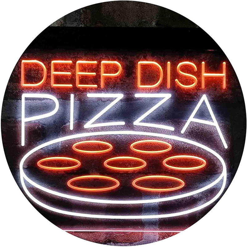 Deep Dish Pizza LED Light Sign - LED Gift Works