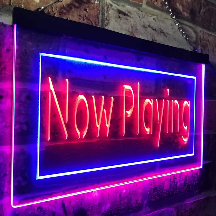 Now Playing Movie Night Home Theater LED Light Sign - Way Up Gifts