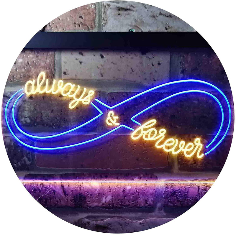 Love Infinity Always & Forever LED Light Sign - LED Gift Works