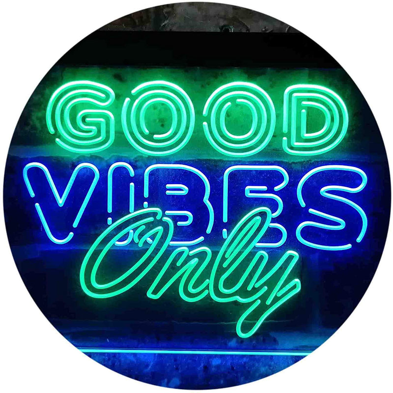 Good Vibes Only Party Room LED Light Sign - LED Gift Works