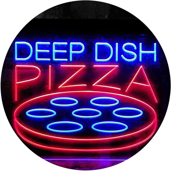 Deep Dish Pizza LED Light Sign - Way Up Gifts
