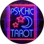 Psychic Tarot Reader Moon Stars LED Light Sign - LED Gift Works
