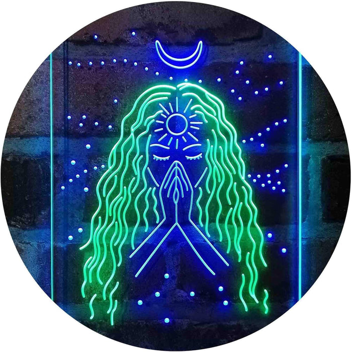 Psychic Girl Moon Star Bedroom Decoration LED Light Sign - Way Up Gifts