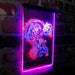 Tiger and Dragon Fight Man Cave Room Garage LED Light Sign - Way Up Gifts