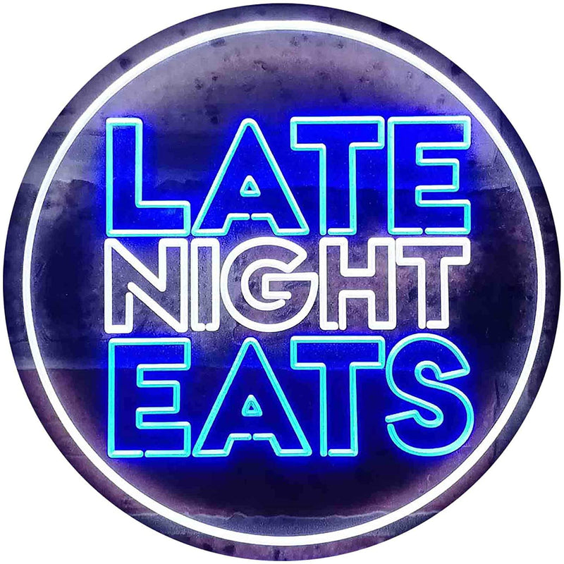 Late Night Eats LED Light Sign - LED Gift Works