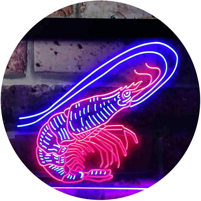 Shrimp Seafood Ocean Display LED Light Sign - Way Up Gifts