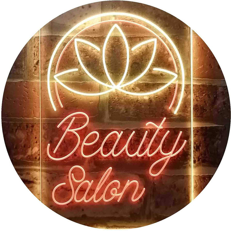 Flower Decor Beauty Salon LED Light Sign - LED Gift Works