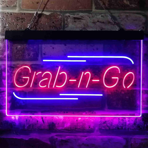 Grab n Go Food Take Away LED Light Sign - Way Up Gifts