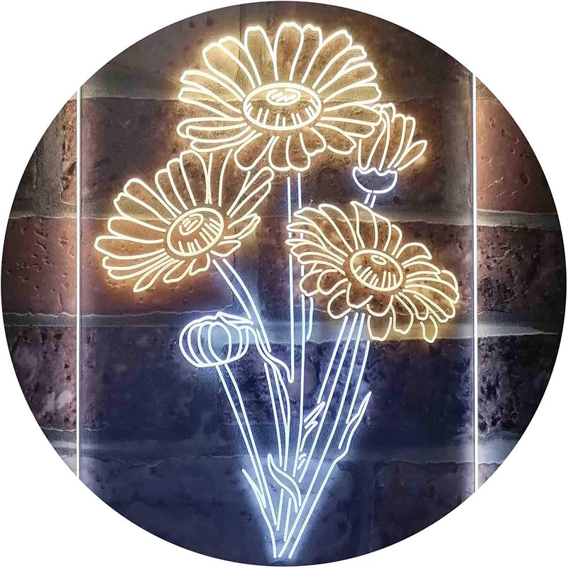 Daisy Flowers LED Light Sign - LED Gift Works