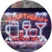 Beer Cocktails Wine Group Therapy Practiced Here Humor LED Light Sign - Way Up Gifts