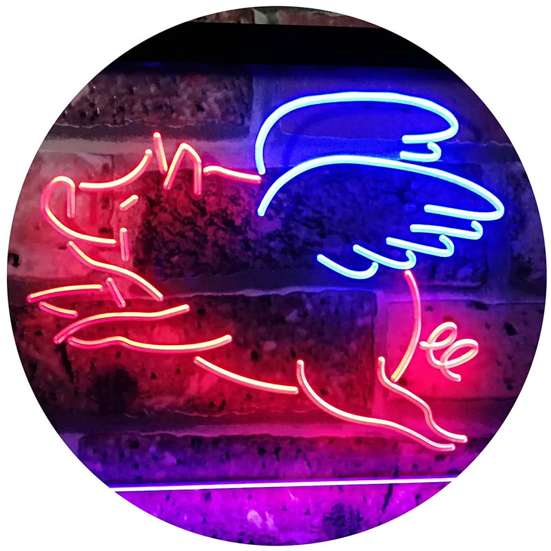 Flying Pig LED Light Sign - LED Gift Works