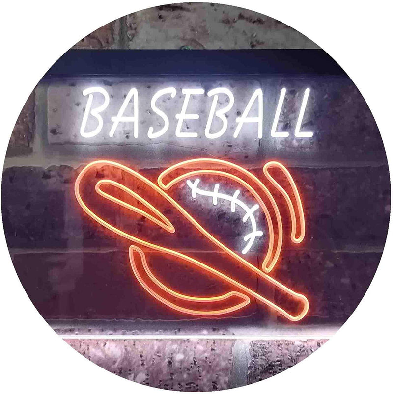 Baseball Man Cave Sports Wall Decor LED Light Sign - LED Gift Works