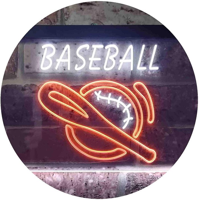 Baseball Man Cave Sports Wall Decor LED Light Sign - Way Up Gifts