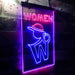 Retro Women Toilet Restroom LED Light Sign - Way Up Gifts