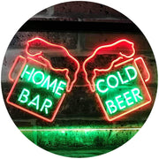 Home Bar Cold Beer Cheers LED Light Sign - LED Gift Works