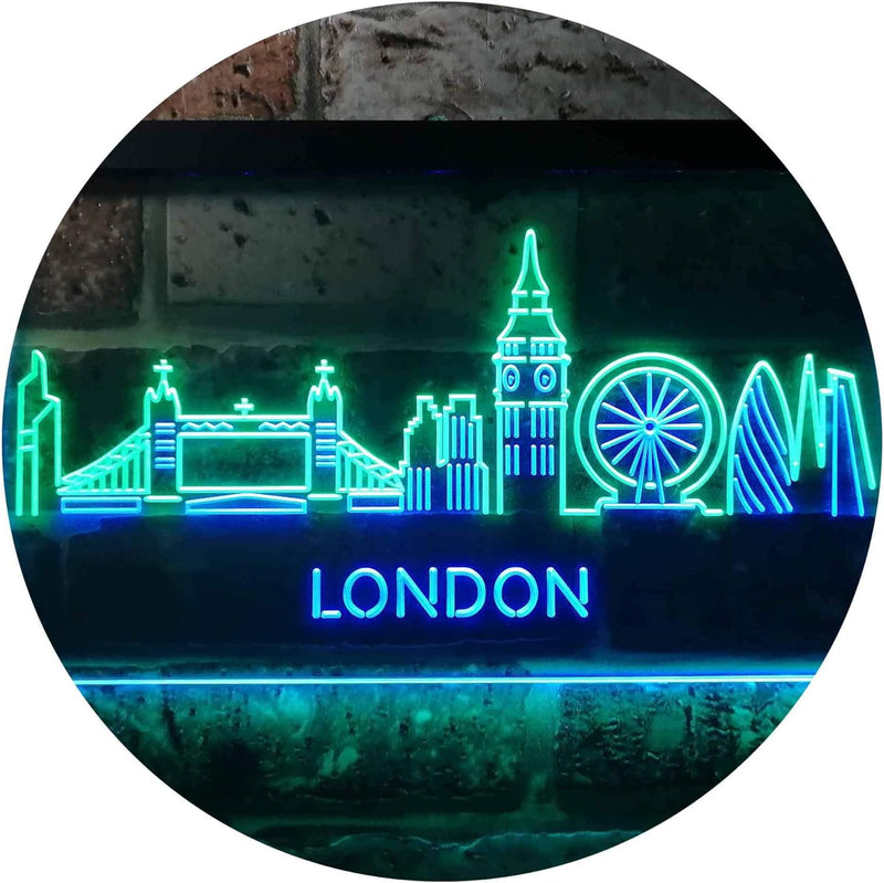 London City Skyline LED Light Sign - LED Gift Works