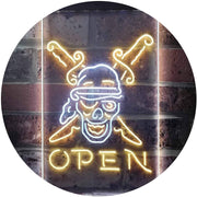 Beach Shop Pirate Open LED Light Sign - LED Gift Works