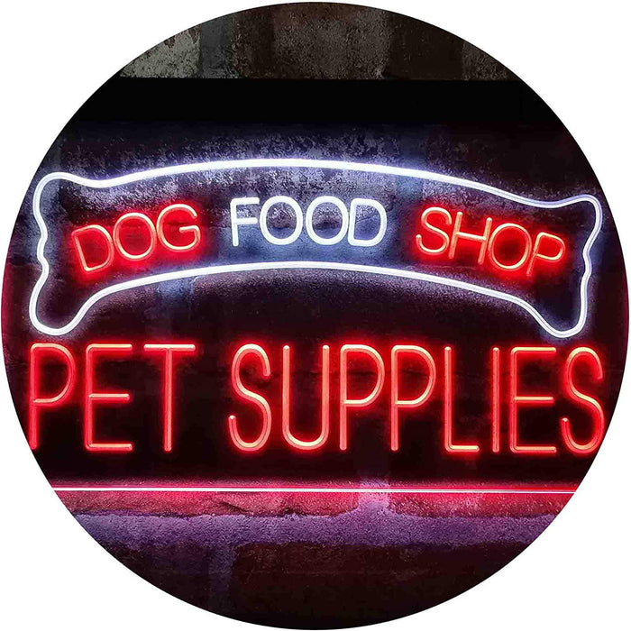 Dog Food Shop Pet Supplies LED Light Sign - Way Up Gifts
