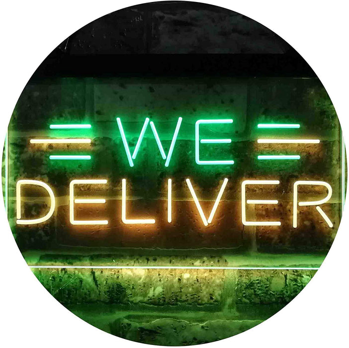 Restaurant Food Delivery We Deliver LED Light Sign - Way Up Gifts