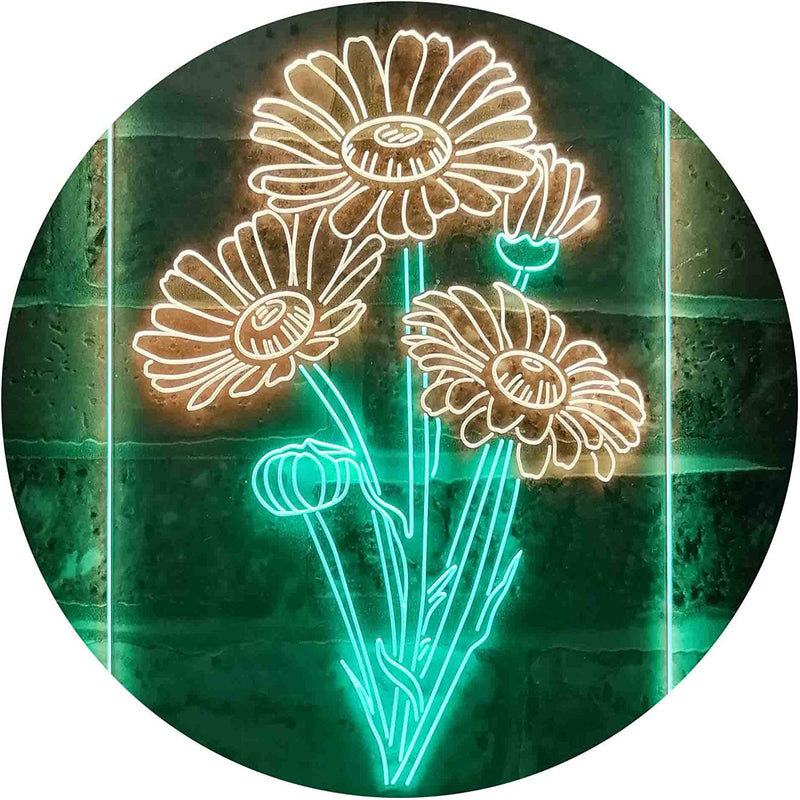 Daisy Flowers LED Light Sign - LED Gift Works