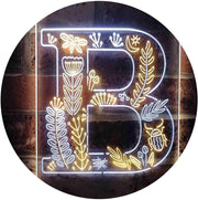 Family Name Letter B Monogram Initial LED Light Sign - LED Gift Works