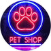 Paw Print Pet Shop LED Light Sign - Way Up Gifts