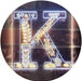 Family Name Letter K Monogram Initial LED Light Sign - Way Up Gifts