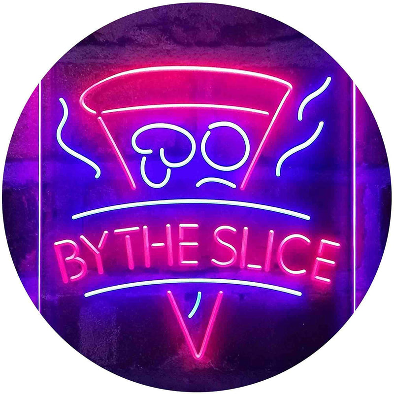Pizza by The Slice LED Light Sign - LED Gift Works