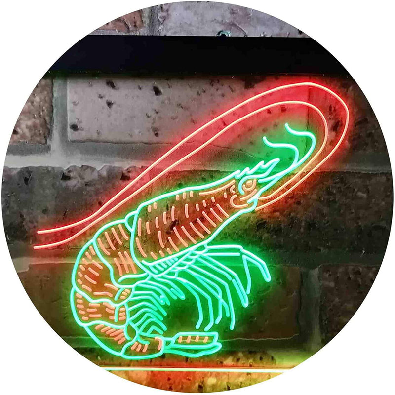 Shrimp Seafood Ocean Display LED Light Sign - LED Gift Works