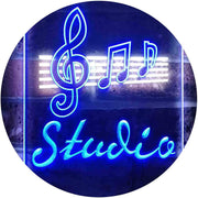 Music Notes Studio LED Light Sign - LED Gift Works