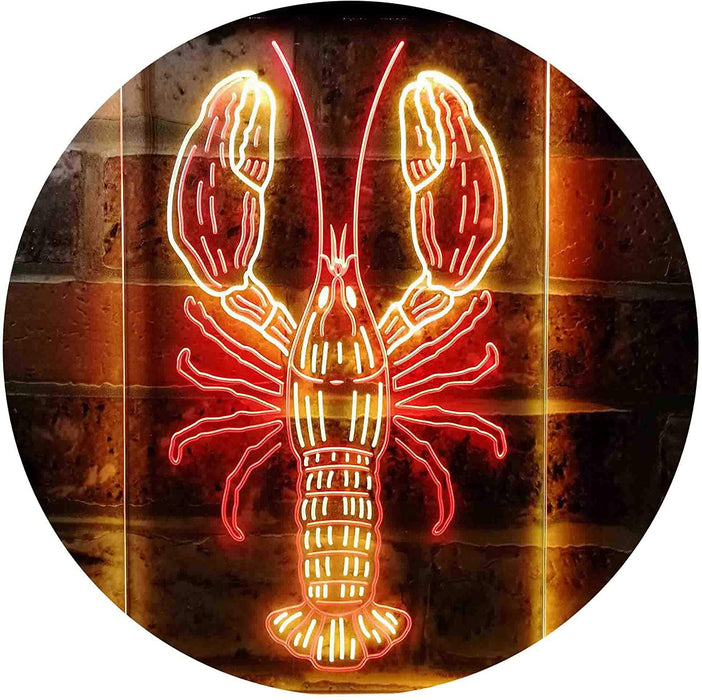 Lobster Seafood Restaurant LED Light Sign - Way Up Gifts