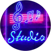 Music Notes Studio LED Light Sign - LED Gift Works