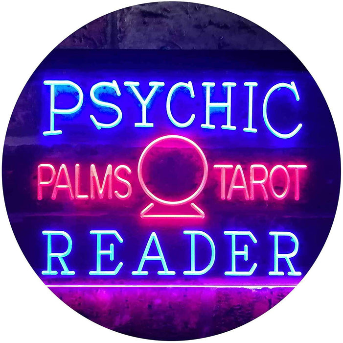 Psychic Palms Tarot Reader LED Light Sign - Way Up Gifts