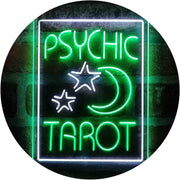 Psychic Tarot Reader Moon Stars LED Light Sign - LED Gift Works