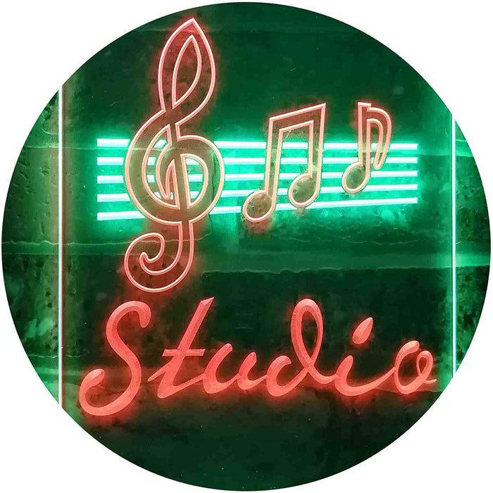 Music Notes Studio LED Light Sign - Way Up Gifts