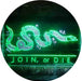 Join Or Die Flag Snake Military Army LED Light Sign - Way Up Gifts