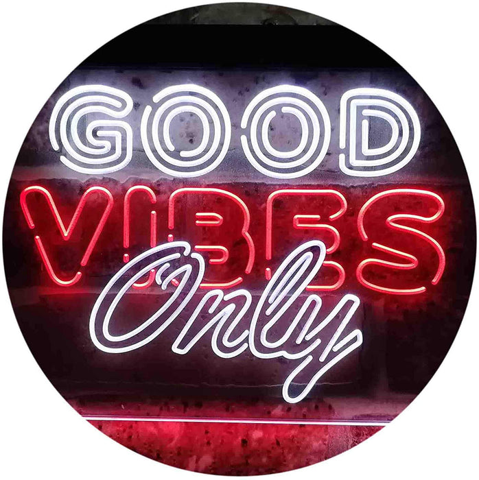 Good Vibes Only Party Room LED Light Sign - Way Up Gifts