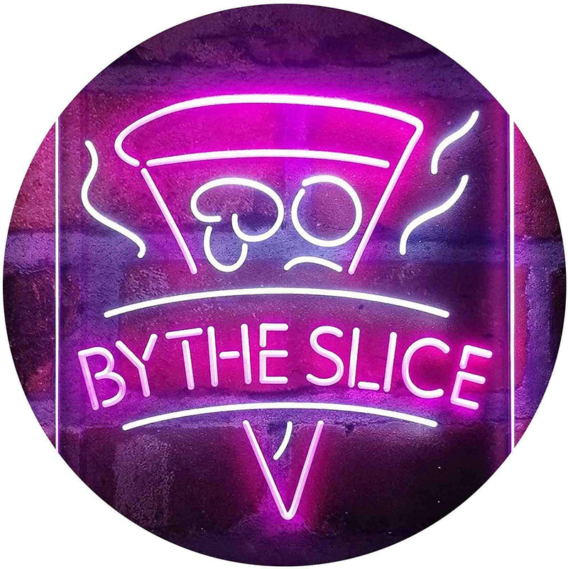 Pizza by The Slice LED Light Sign - LED Gift Works