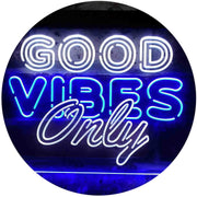 Good Vibes Only Party Room LED Light Sign - LED Gift Works