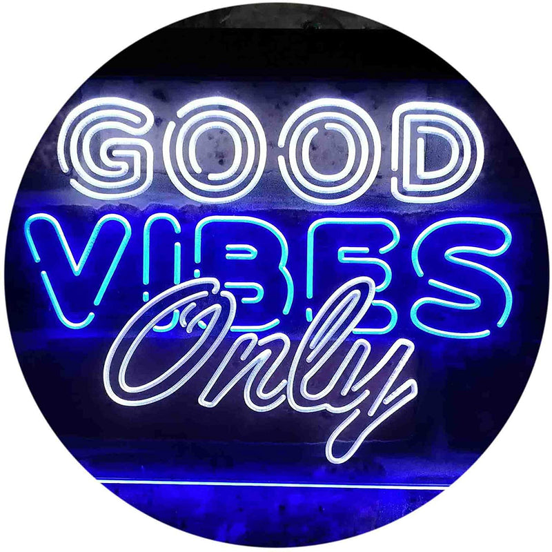 Good Vibes Only Party Room LED Light Sign - LED Gift Works