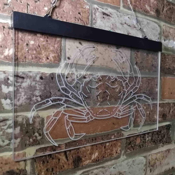 Crab Seafood Ocean Display LED Light Sign - Way Up Gifts