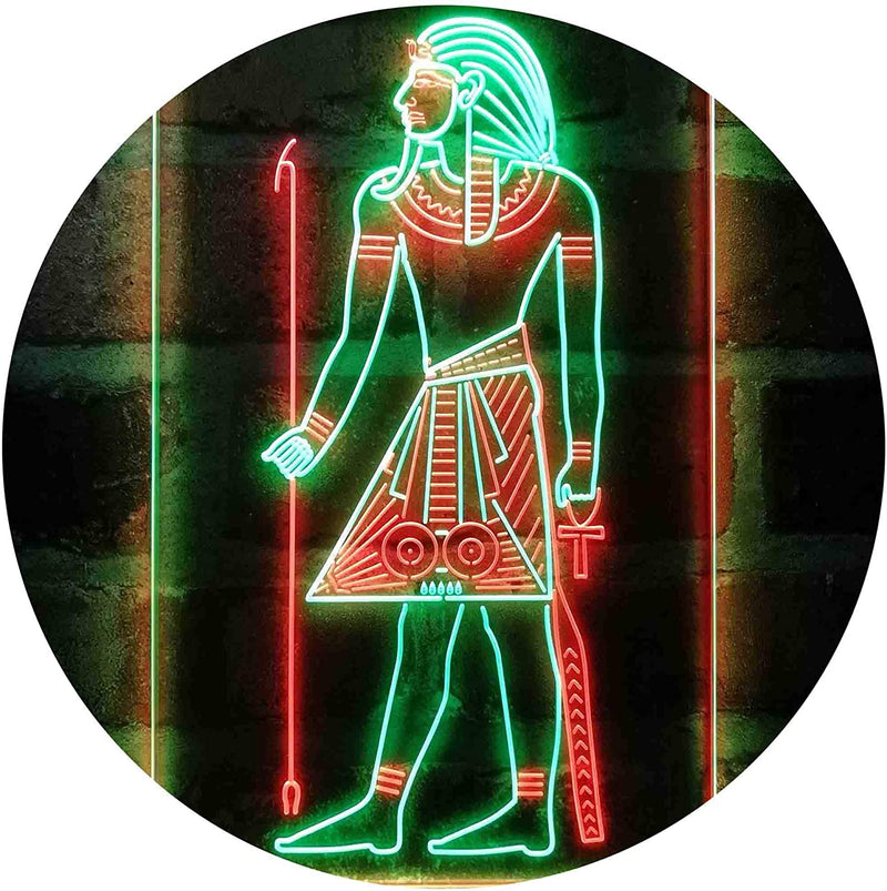 Egyptian Pyramids Ancient Egypt Menes Pharaoh LED Light Sign - LED Gift Works
