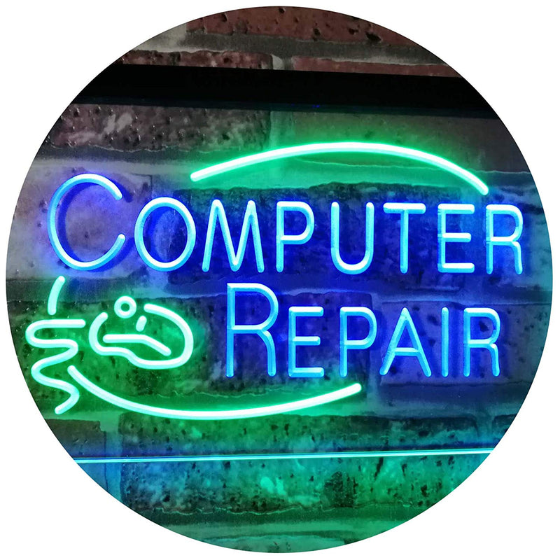 Computer Repair LED Light Sign - LED Gift Works