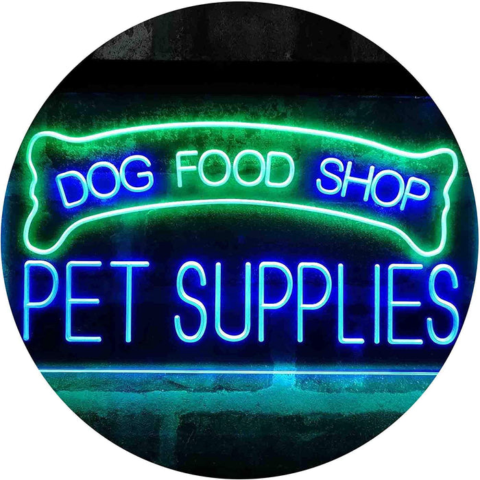 Dog Food Shop Pet Supplies LED Light Sign - Way Up Gifts