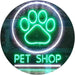 Paw Print Pet Shop LED Light Sign - Way Up Gifts