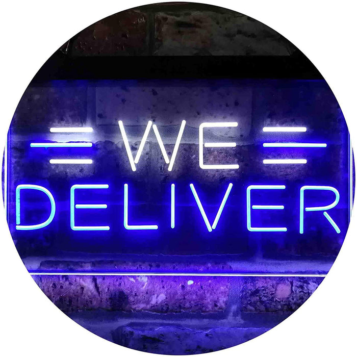Restaurant Food Delivery We Deliver LED Light Sign - Way Up Gifts