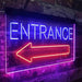 Entrance Left Arrow LED Light Sign - Way Up Gifts